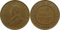 AUSTRALIA HALFPENNY 1/2 PENNY George V. (1910-1936) -