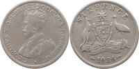 AUSTRALIA 6 PENCE SIXPENCE George V. (1910-1936) -