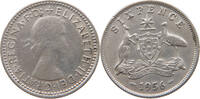 AUSTRALIA 6 PENCE SIXPENCE Elizabeth II. (1952-2022) -