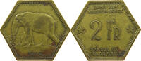 BELGIAN CONGO 2 FRANCS LEOPOLD III. (1934-1951) -