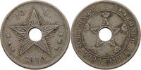 BELGIAN CONGO 20 CENTIMES Albert I. 1909-1934 -
