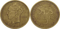 BELGIAN CONGO 5 FRANCS LEOPOLD III. (1934-1951) -