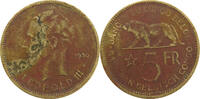 BELGIAN CONGO 5 FRANCS LEOPOLD III. (1934-1951) -