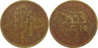 BELGIAN CONGO 5 FRANCS LEOPOLD III. (1934-1951) -