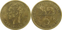 BELGIAN CONGO 5 FRANCS LEOPOLD III. (1934-1951) -