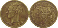 BELGIAN CONGO 5 FRANCS LEOPOLD III. (1934-1951) -