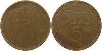 BELGIAN CONGO 5 FRANCS LEOPOLD III. (1934-1951) -