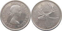 CANADA 25 CENTS Elizabeth II. (1952-2022) -