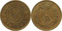 DENMARK 1/2 SKILLING Christian IX. (1863-1906) -