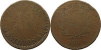 FRANCE 10 CENTIMES ANVERS ANTWERP Louis XVIII (1814) -