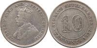 STRAITS SETTLEMENTS 10 CENTS George V. (1910-1936) -