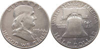 UNITED STATES OF AMERICA HALF 1/2 DOLLAR FRANKLIN -