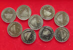 ÖSTERREICH 5 SCHILLING COLLECTION LOT AUSTRIA 5 SCHILLING PROOF 9PC -