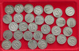 DDR 10 PFENNIG COLLECTION LOT GERMANY DDR 10 PFENNIG 31PC 47G -