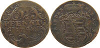 SACHSEN GOTHA ALTENBURG 1 1/2 PFENNIG Friedrich III. (1732-1772) -