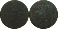 BRANDENBURG PREUSSEN 2 PFENNIG Friedrich Wilhelm III. (1797-1840) -
