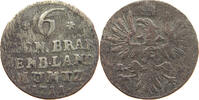 BRANDENBURG PREUSSEN 6 PFENNIG Friedrich I. 1701-1713 -