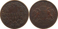 BADEN DURLACH KREUZER 1861 Friedrich I. Großherzog (1852-1907) SS 41.84 元  ＋  58.49 元 运费
