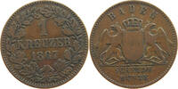 BADEN DURLACH KREUZER 1867 Friedrich I. Großherzog (1852-1907) SS 41.84 元  ＋  58.49 元 运费