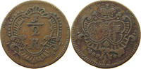 Würzburg Bistum 1/2 Kreuzer Adam Friedrich von Seinsheim, 1755-1779. -