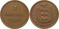 GUERNSEY DOUBLE WILLIAM IV. (1830-1837) -