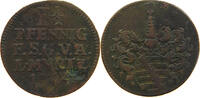 SACHSEN GOTHA ALTENBURG 1 1/2 PFENNIG Friedrich III. (1732-1772) -