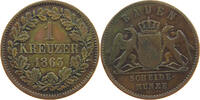 BADEN DURLACH KREUZER Friedrich I. Großherzog (1852-1907) -