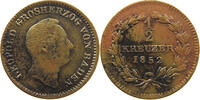 BADEN DURLACH 1/2 KREUZER Leopold 1830-1852 -