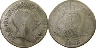 BAYERN 6 KREUZER Maximilian I. Joseph 1806-1825. -