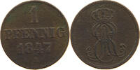 BRAUNSCHWEIG CALENBERG HANNOVER PFENNIG Ernst August 1837-1851 -