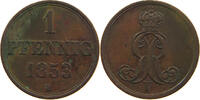 BRAUNSCHWEIG CALENBERG HANNOVER PFENNIG Georg V. 1851-1866. -