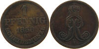 BRAUNSCHWEIG CALENBERG HANNOVER PFENNIG Georg V. 1851-1866. -