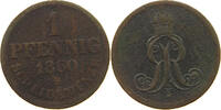 BRAUNSCHWEIG CALENBERG HANNOVER PFENNIG Georg V. 1851-1866. -