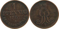 BRAUNSCHWEIG CALENBERG HANNOVER PFENNIG Georg V. 1851-1866. -