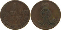 BRAUNSCHWEIG CALENBERG HANNOVER PFENNIG Georg V. 1851-1866. -