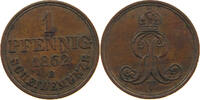 BRAUNSCHWEIG CALENBERG HANNOVER PFENNIG Georg V. 1851-1866. -