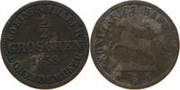 BRAUNSCHWEIG CALENBERG HANNOVER 1/2 GROSCHEN Georg V. 1851-1866. -