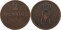 BRAUNSCHWEIG CALENBERG HANNOVER 2 PFENNIG 1848 Ernst August 1837-1851. S-SS 66.94 元  ＋  58.49 元 运费