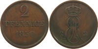BRAUNSCHWEIG CALENBERG HANNOVER 2 PFENNIG 1850 Ernst August 1837-1851. SS 66.94 元  ＋  58.49 元 运费