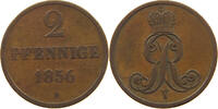 BRAUNSCHWEIG CALENBERG HANNOVER 2 PFENNIG Georg V. 1851-1866. -