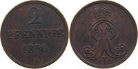BRAUNSCHWEIG CALENBERG HANNOVER 2 PFENNIG Georg V. 1851-1866. -