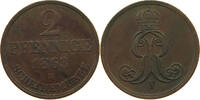BRAUNSCHWEIG CALENBERG HANNOVER 2 PFENNIG Georg V. 1851-1866. -