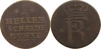 HESSEN KASSEL HELLER Friedrich I. (1730-1751) -