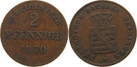 SACHSEN MEININGEN 2 PFENNIG Georg II. (1866-1914) -