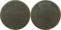 SACHSEN ALBERTINISCHE LINIE PFENNIG Friedrich August III. 1763-1806. -