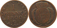 SACHSEN ALBERTINISCHE LINIE PFENNIG Friedrich August III. 1763-1806. -