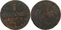 SACHSEN ALBERTINISCHE LINIE PFENNIG Friedrich August III. 1763-1806. -