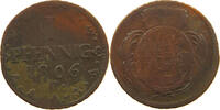 SACHSEN ALBERTINISCHE LINIE PFENNIG Friedrich August III. 1763-1806. -