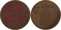 SACHSEN ALBERTINISCHE LINIE PFENNIG 1856 Johann 1854-1873. S 41.87 元  ＋  58.54 元 运费