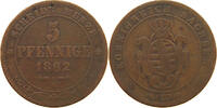 SACHSEN ALBERTINISCHE LINIE 5 PFENNIG 1862 B Johann 1854-1873. S 41.87 元  ＋  58.54 元 运费